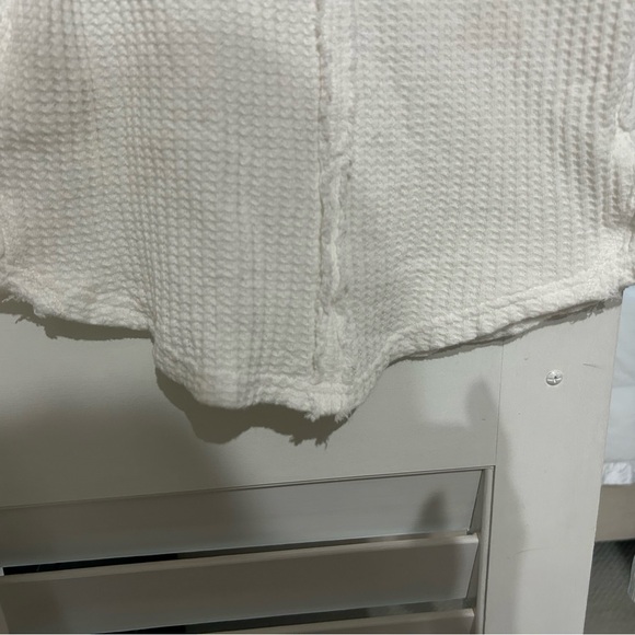We The Free white Waffle Knit Top - Picture 4 of 9